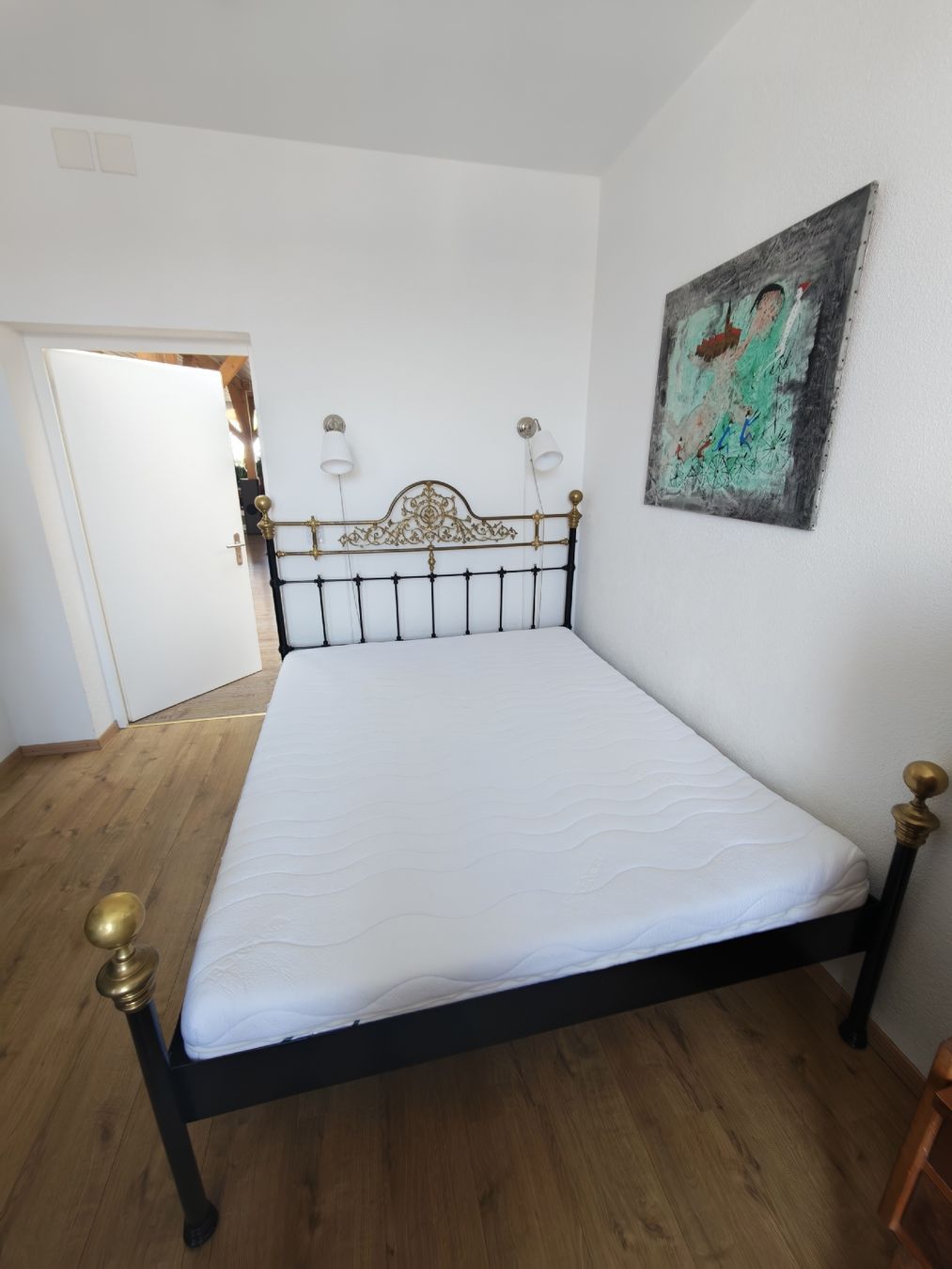Betten: Wunderschönes Metall-/Messingbett | Jugendstil-Stil – Gebraucht aus Müllheim Dorf von Firstswiss