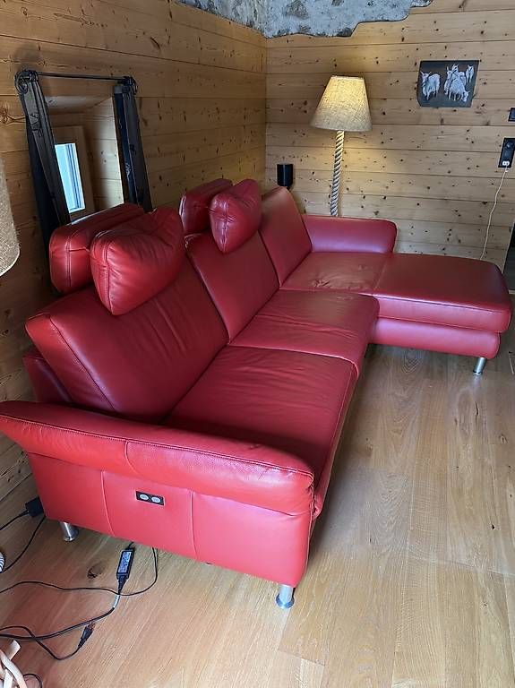 Sofas: Exklusive Pfister Ledereckgarnitur Classics Plus Kaminrot – Gebraucht aus Silvaplana von lisi58 1