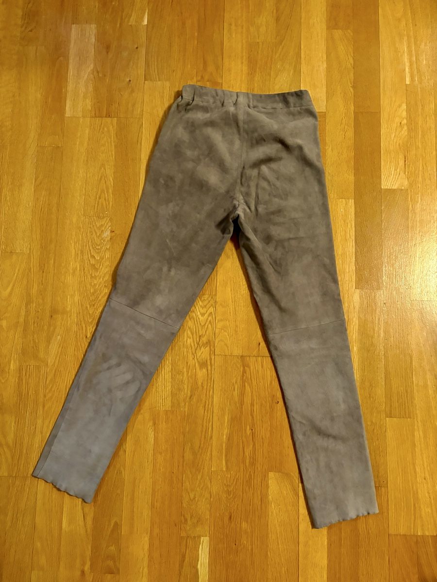 Pantaloni: Lederhose hellbraun, Gr. 34, Wildleder, Steven-K – Usato da Luzern venduto da esnimo66 1