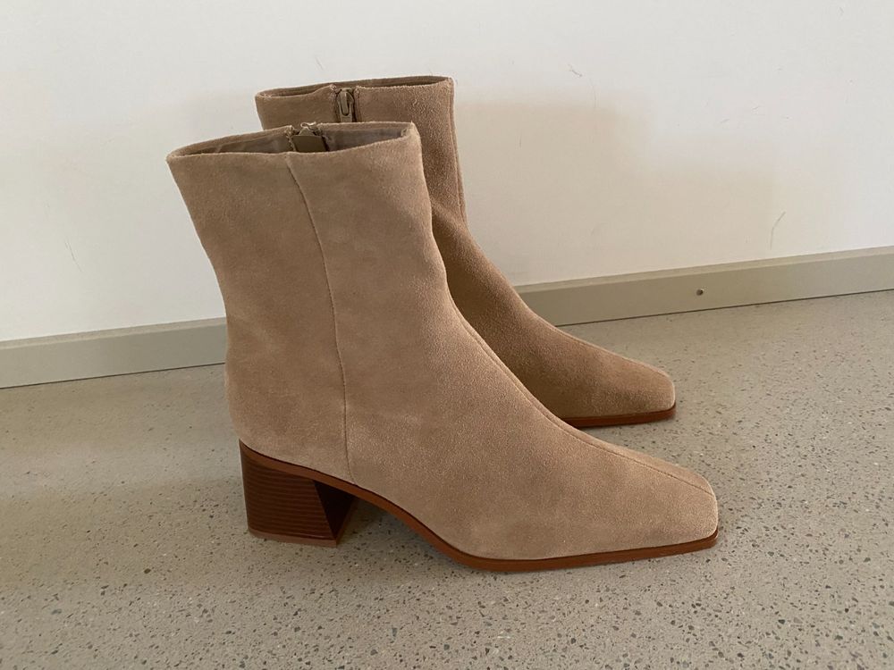 Mango best sale boots beige