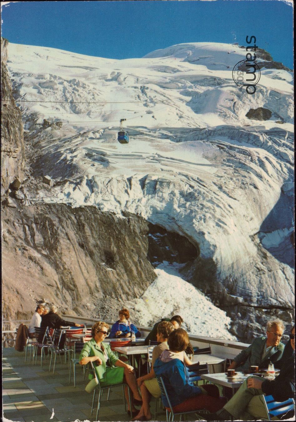 Ansichtskarten: AK Engelberg - Titlis - Gletscherrestaurant Stand – Gebraucht aus Eggersriet von stamp303