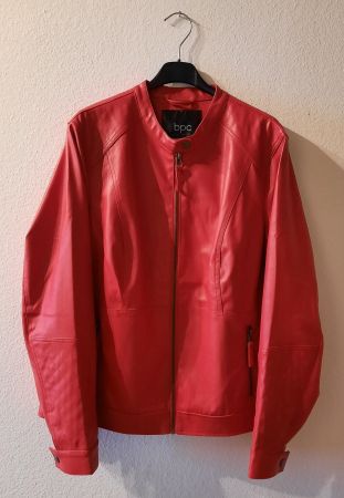 NEU - Biker - Jacke - Viskose - rot - Gr 44/46 - NP 98.00