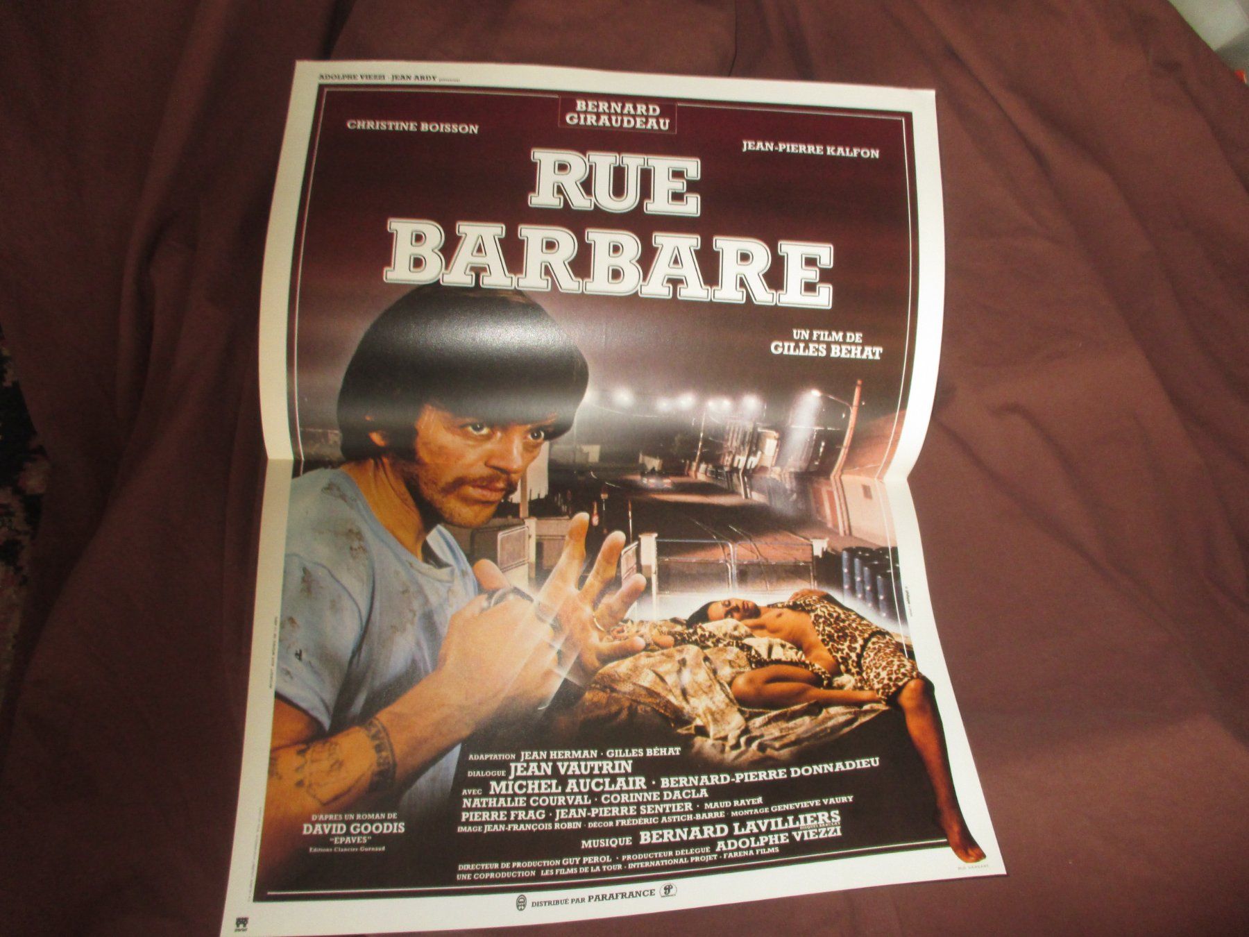 Poster & Bilder: affiche Rue Barbare (Bernard Giraudeau) – Gebraucht aus Colombier NE von Nevenma