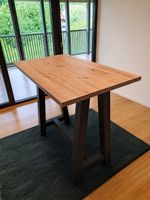 Bartisch Holz hellbraun / grau