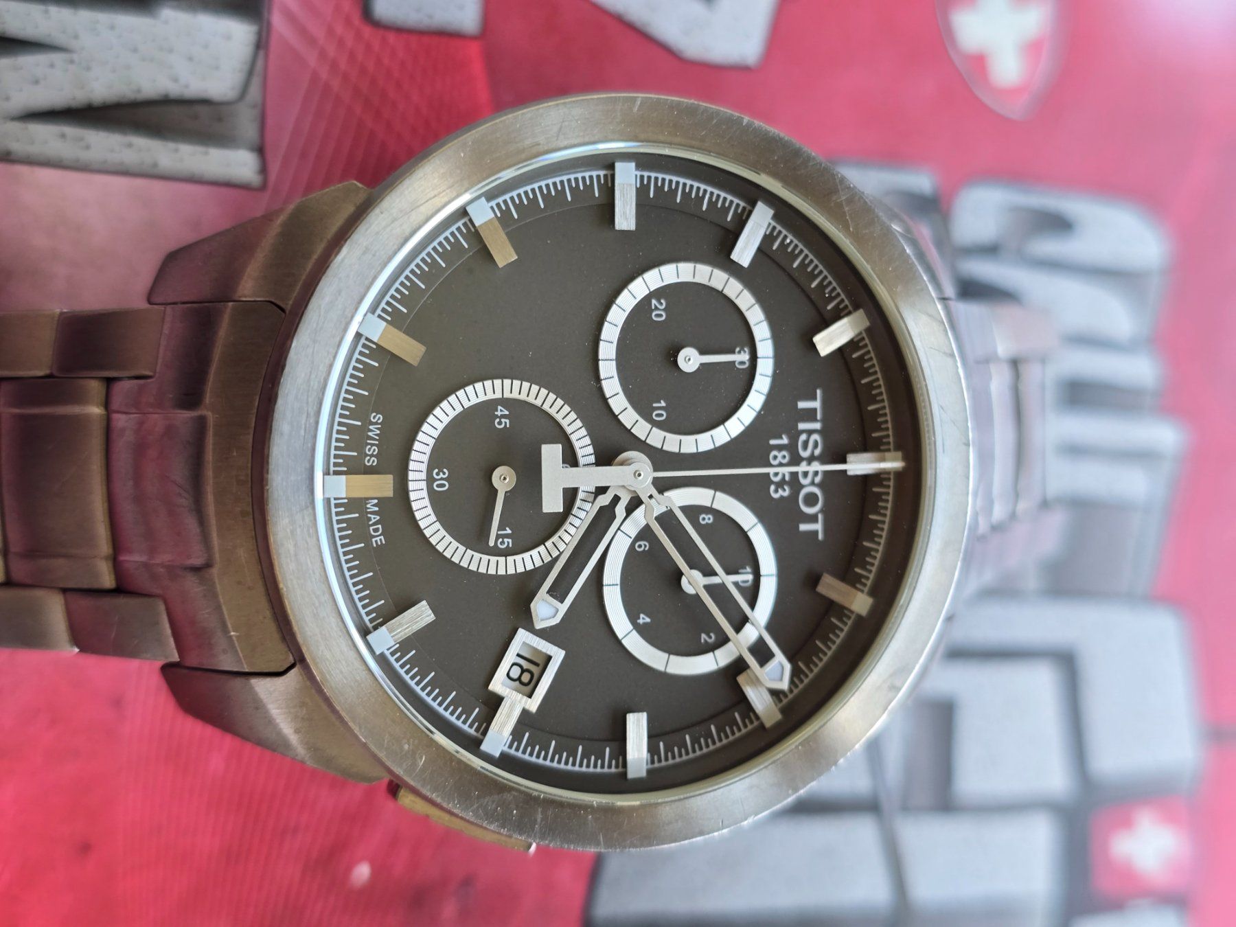 Tissot Orologi: 513 Tissot Titanium Chronograph Jumbo wunderschoen – Usato da Muri AG venduto da Corredor 1