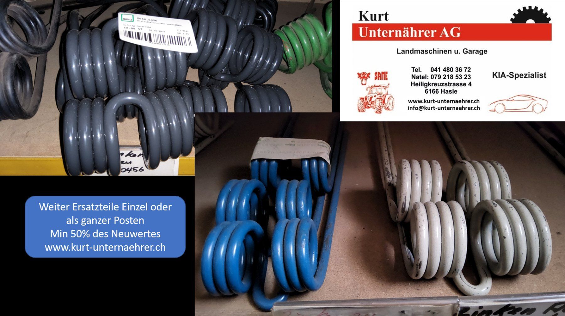 Altro per industria metallurgica: Kreiselheuerteile; div Ersatzeile – Usato da Hasle LU venduto da kunternaehrerag 1