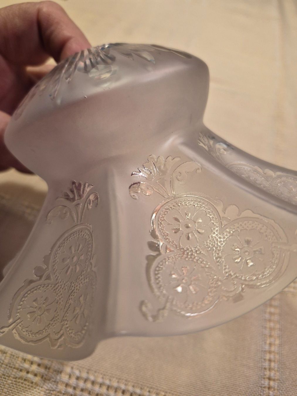 Lampes: Verre de lampe ancien en cristal – D'occasion à charmoille par mir_my9f 1