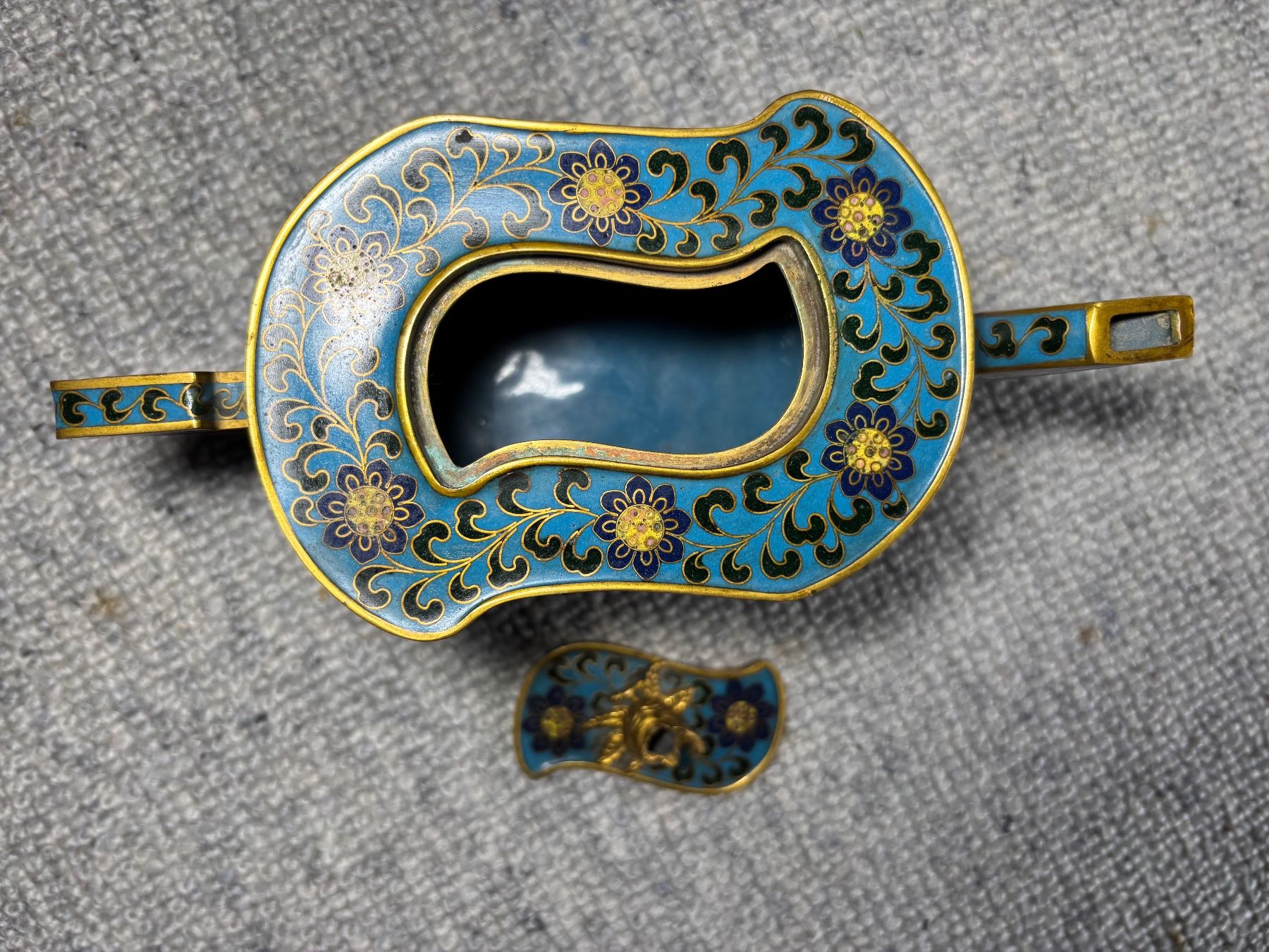 Teiere: Teekännchen Messing Email Cloisonné Japan – Usato da Hinwil venduto da DaniBachman 2