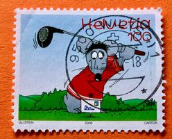Nr.1159  Maus beim Golfspielen Sondermarken GESTEMPELT 2005