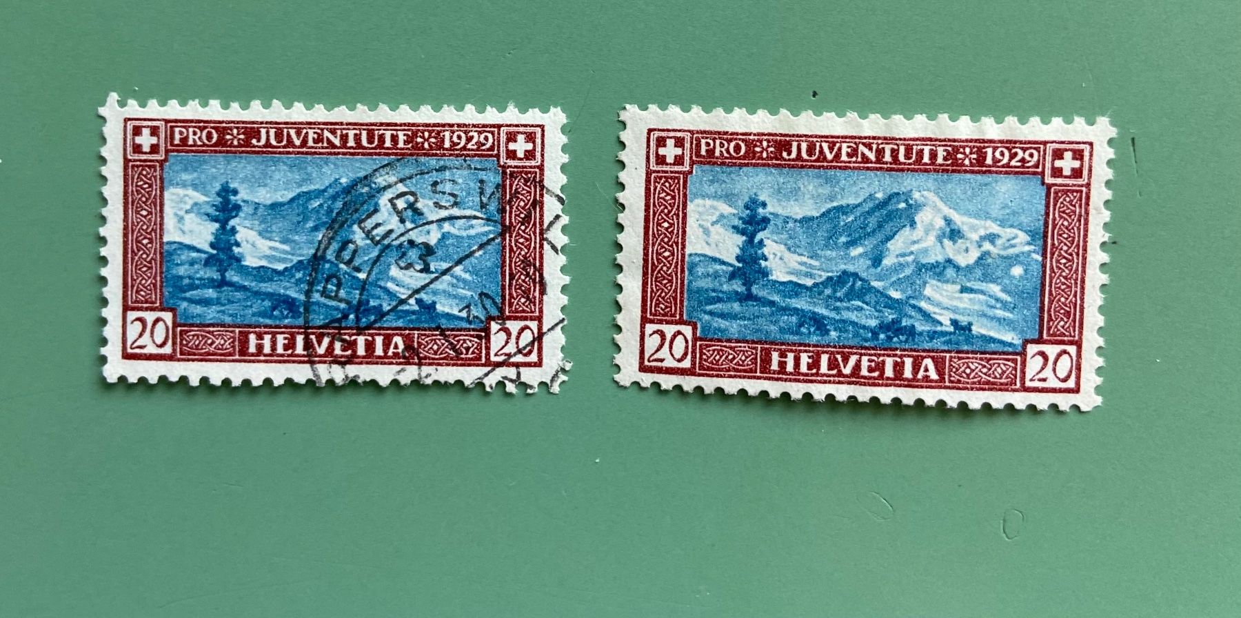 Tous les timbres: Schweizermarken: Lysskamm 1929 – D'occasion à Münchringen par Hegelime-38