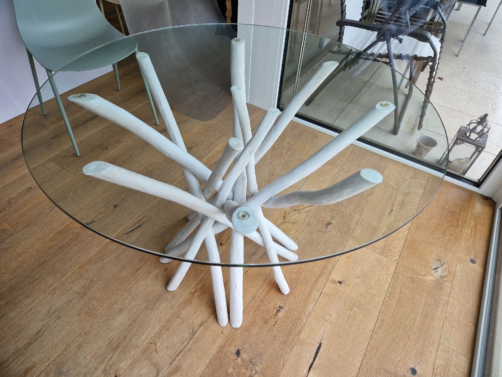 Tables: Runder Glastisch "Sahel" von Bisotto – D'occasion à Mörigen par roscht84 2