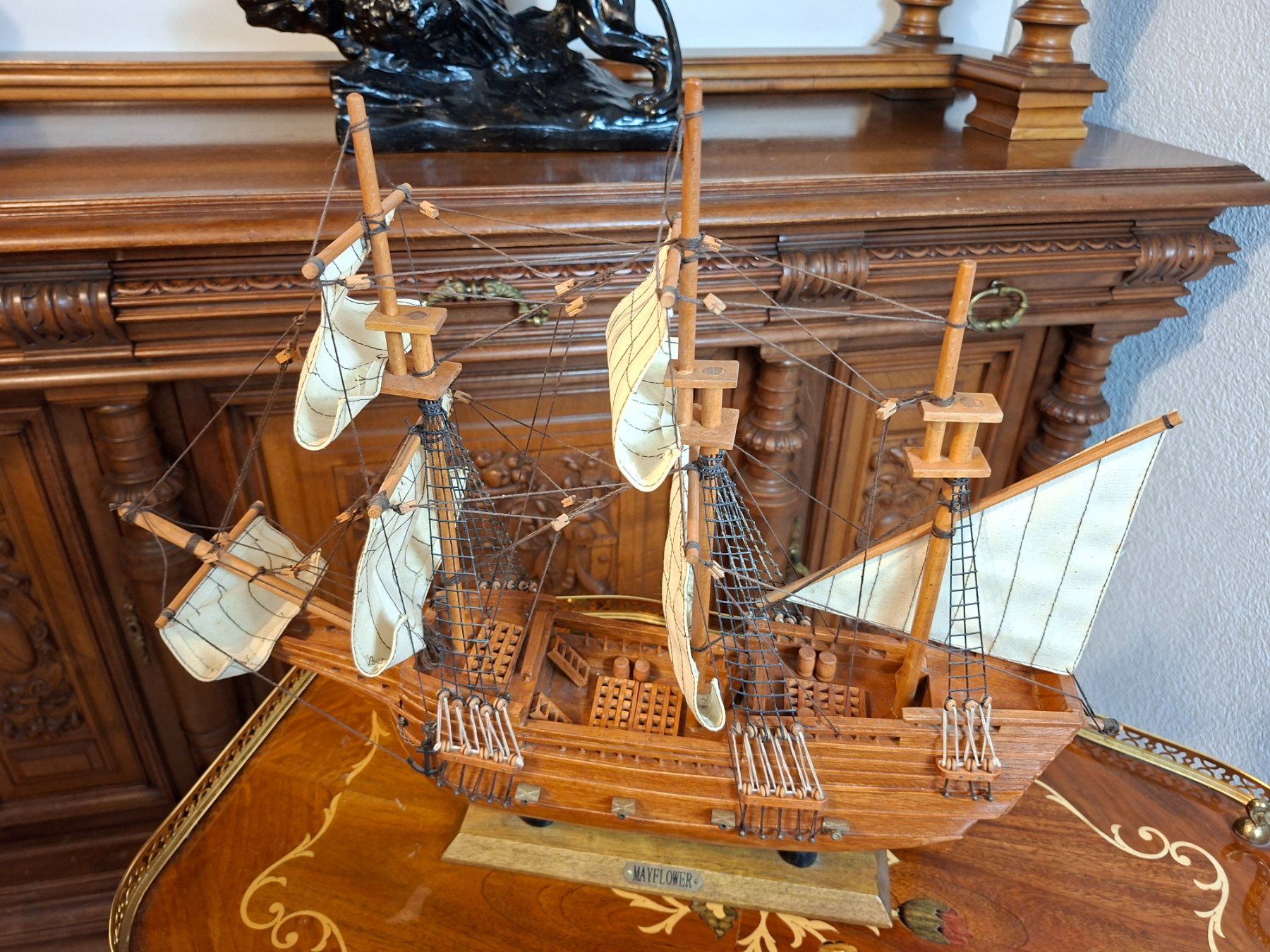 Kit di modellismo & Modellini statici: Holzmodell Segelschiff Mayflower Handarbeit – Usato da Steffisburg venduto da ZeitReise_ 1