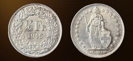 Pièce 1/2 Franc Suisse 1946 B