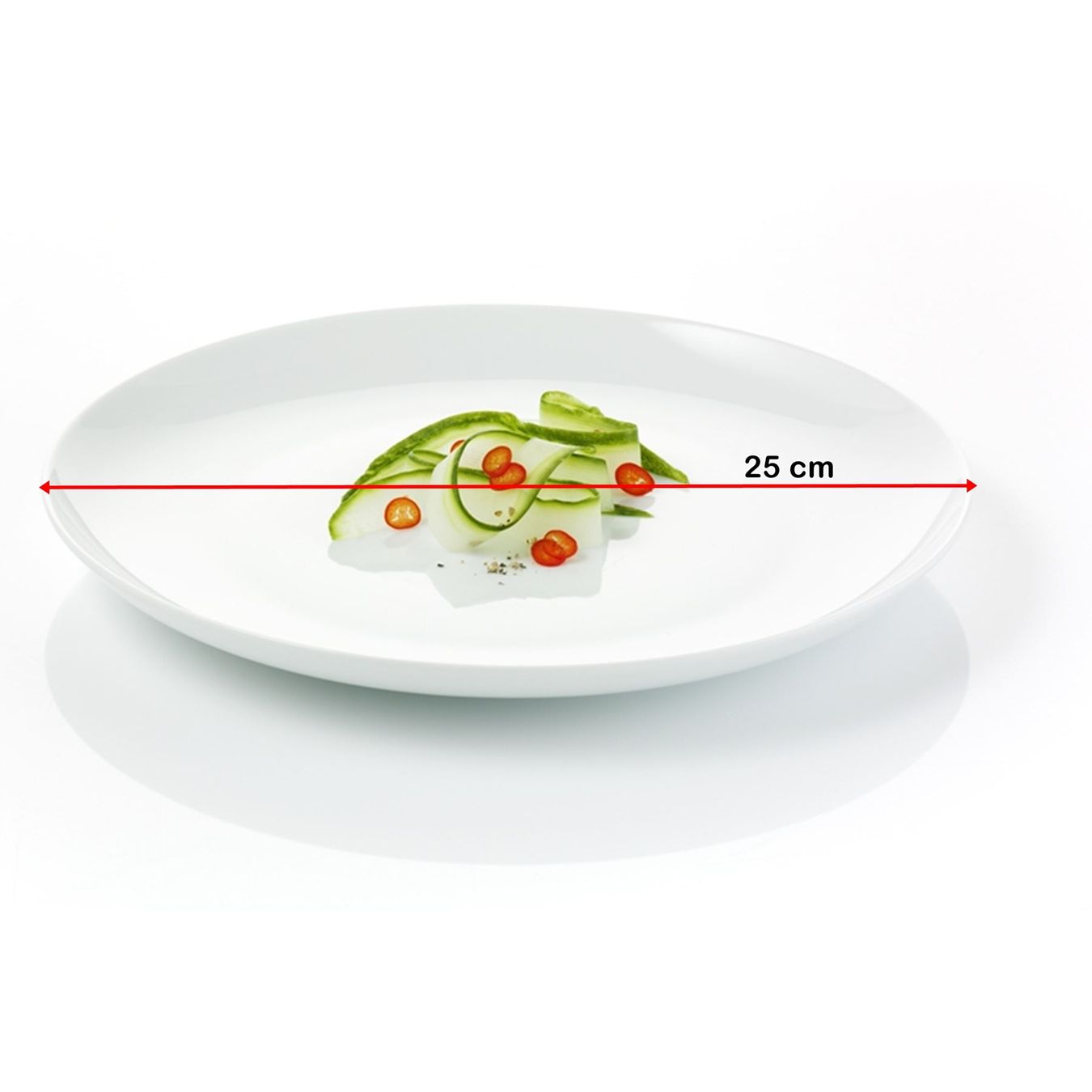 Piatti: Teller 25 cm, Menueteller "asw" – Nuovo e nell'imballaggio originale da Wettingen venduto da kochshop 1