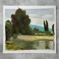 Robert Ernest Jutzeler (1916-2013) pastel "Vallée de Joux"