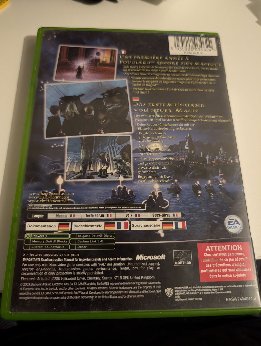 Microsoft Giochi: Harry Potter and the Philosopher's Stone Xbox Game  – Usato da Hünenberg See venduto da SpecialEditionGaming 3