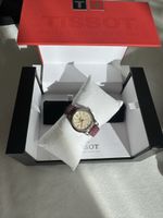 Tissot Uhr Lederband Metallgehaeuse mit Box guter Zustand
