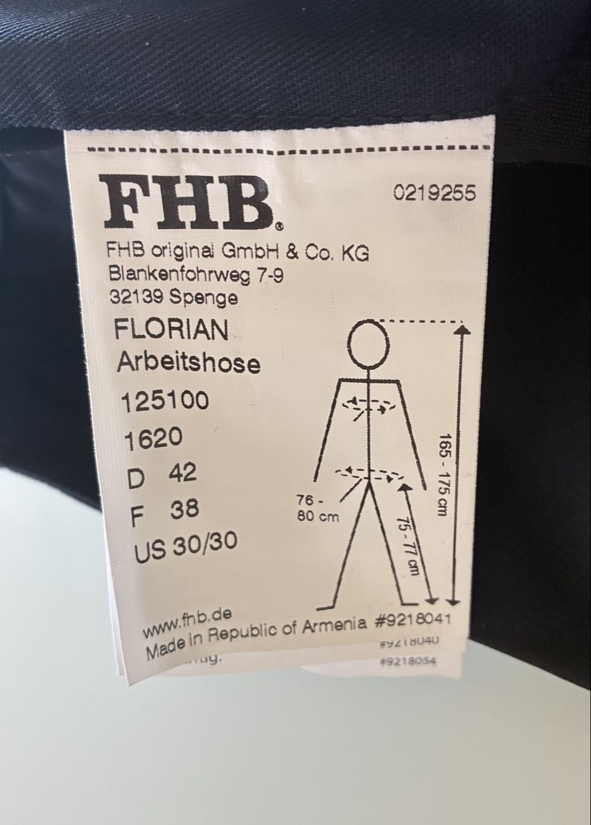 Pantaloni: FHB Arbeitshose marineblau – Nuovo e nell'imballaggio originale da Murten venduto da Stounine 2