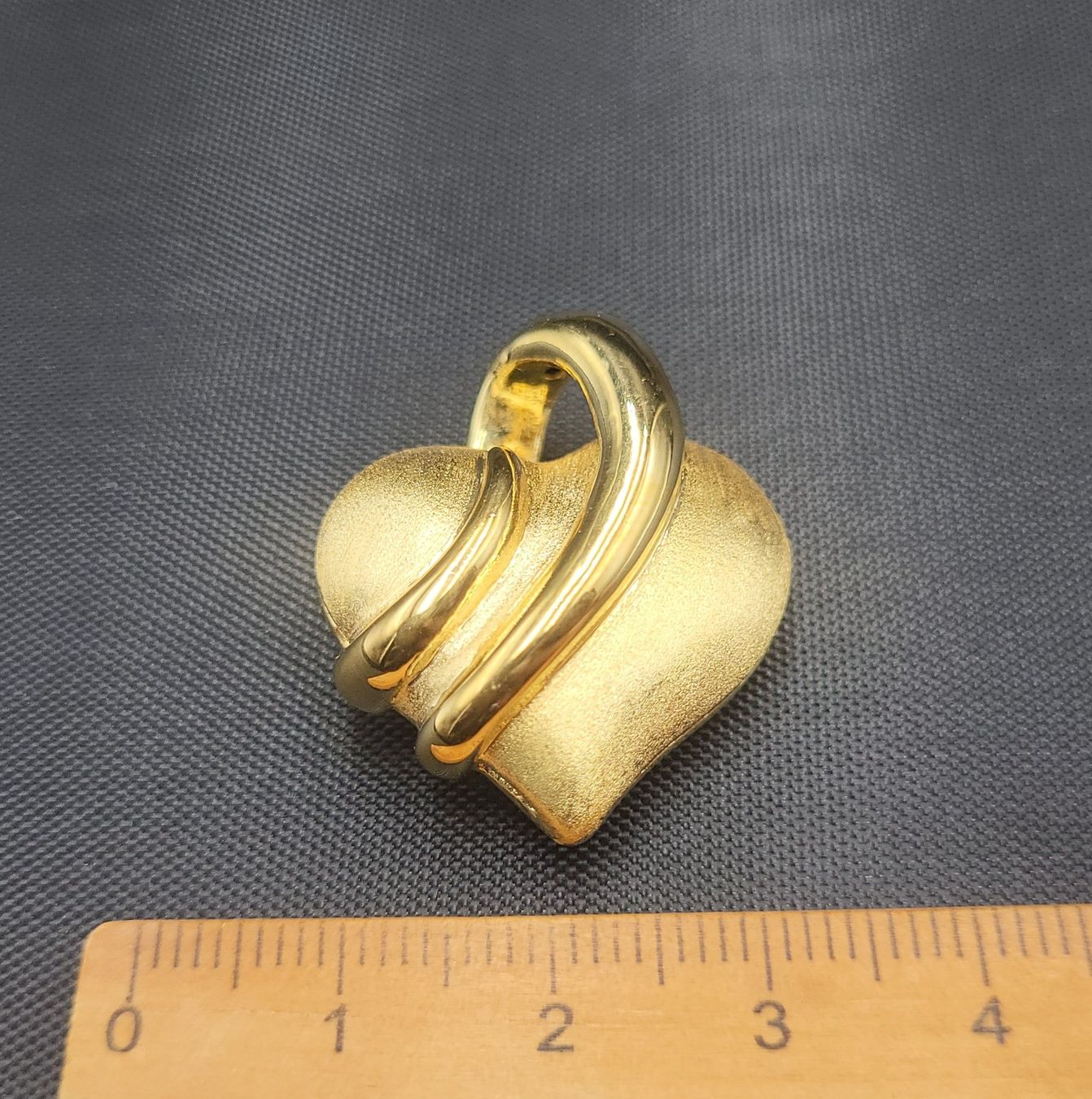 Ciondoli: Gold 585 Herz Anhänger – Usato da Wald ZH venduto da Dasilver 5