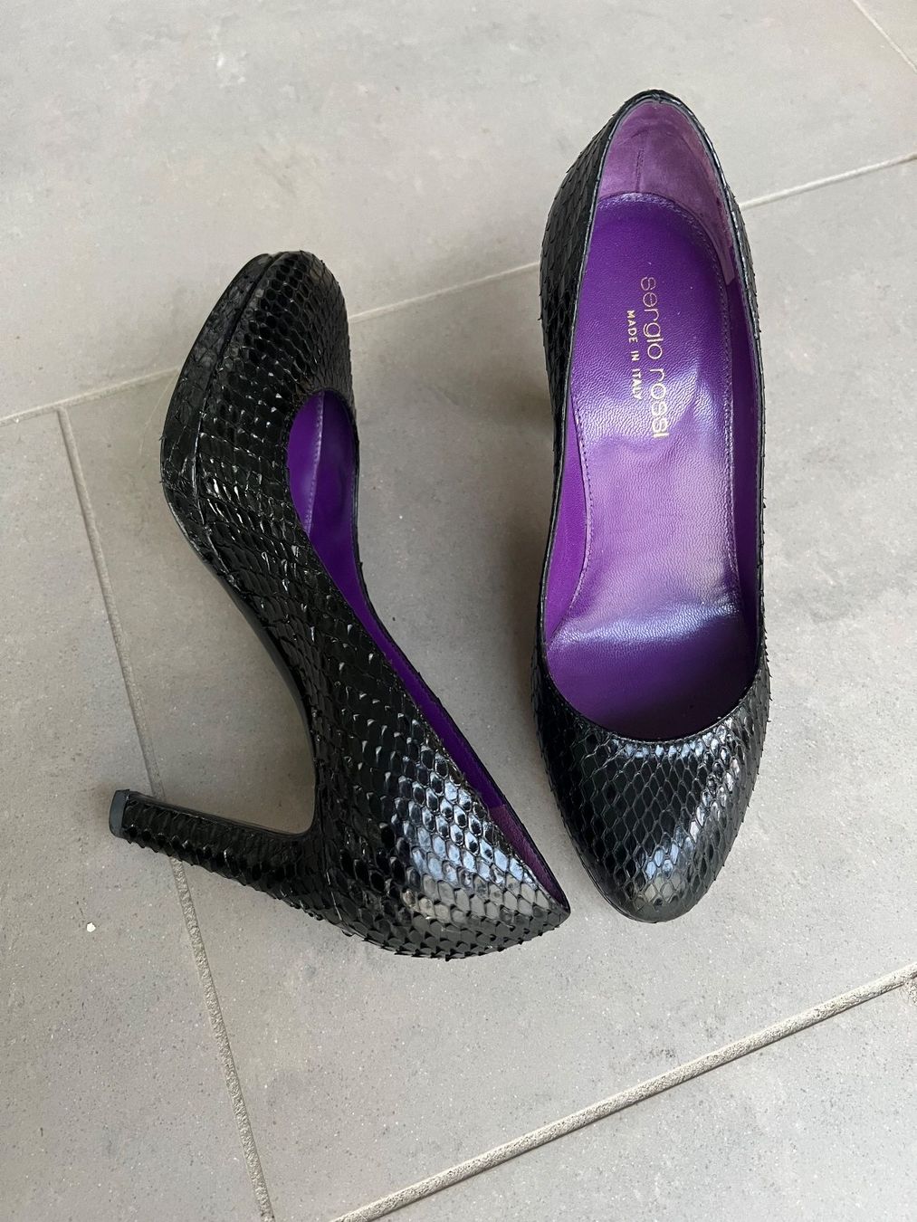 Sergio Rossi Scarpe da donna: Pumps in Schlangenlederoptik von Sergio Rossi – Nuovo (secondo la descrizione) da Wettingen venduto da behave2807 1