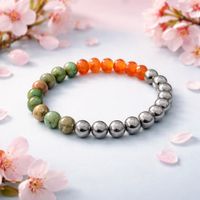 Bracelet perles multicolores homme femme neuf