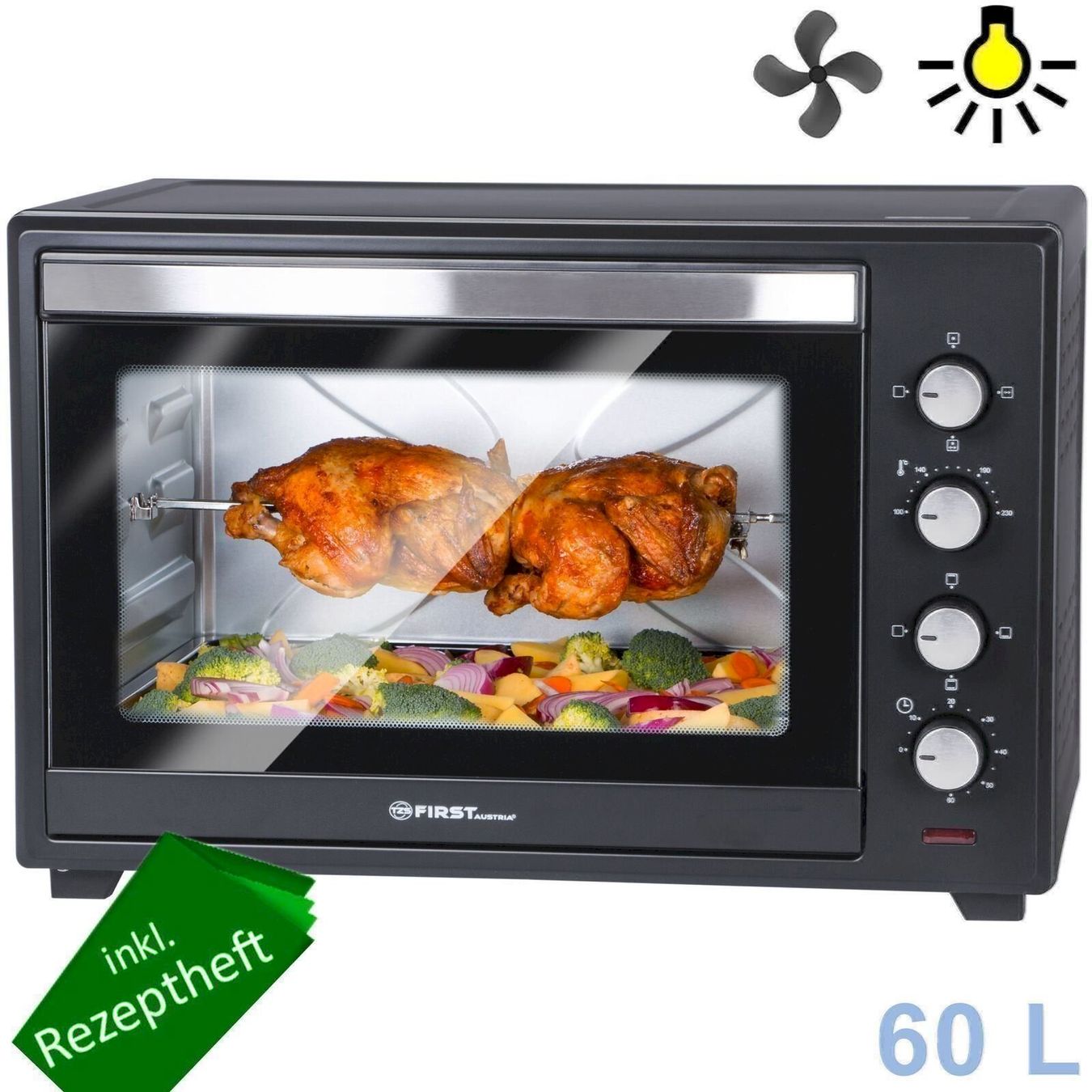 Backöfen: TZS First Austria 60 L Mini-Backofen – Neu und originalverpackt aus Bottighofen von zaap