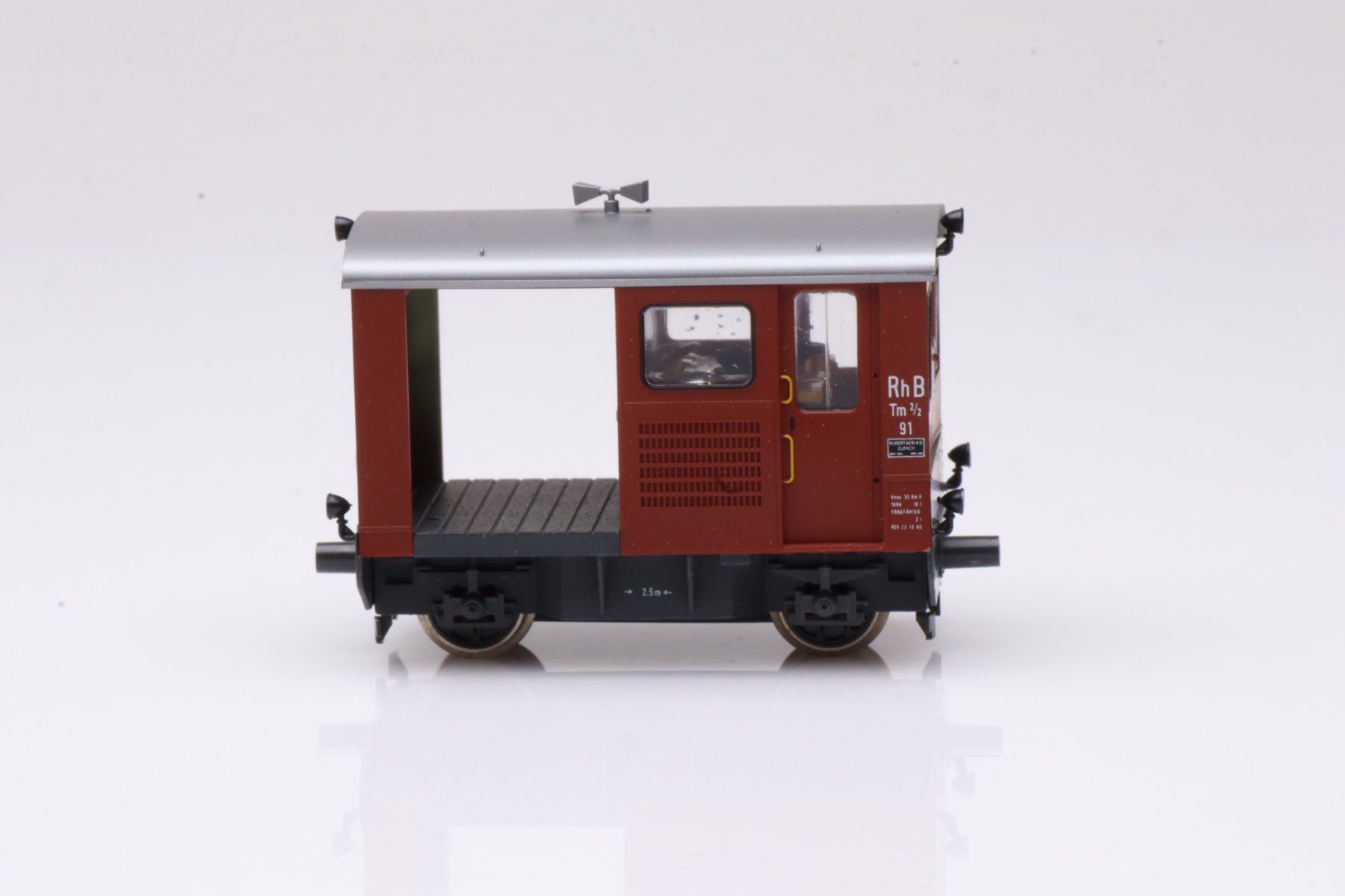 Bemo Modelleisenbahnen: Bemo 1274 RhB Tm 2/2 91 DC H0m Traktor – Gebraucht aus Ried (Muotathal) von Modellbahn.swiss 2