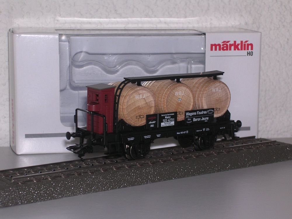 Märklin 46744 Weinfasswagen mit Bremserhaus und OVP (Neu (gemäss ...