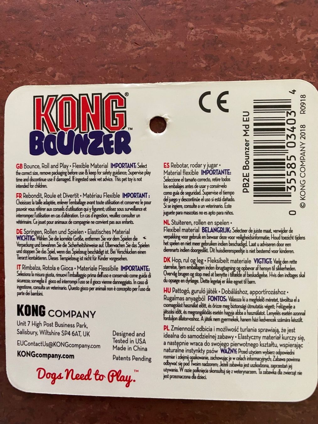 Giocattoli: Kong bounzer. Grösse M. Hüpfball oder Springball – Usato da Gümligen venduto da Farrolito 4