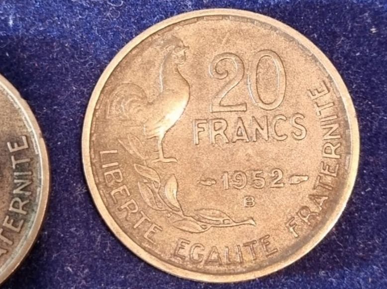 Tutti le monete: France:20 FF 1952 + 1952B – Usato da Bure venduto da chap981 5