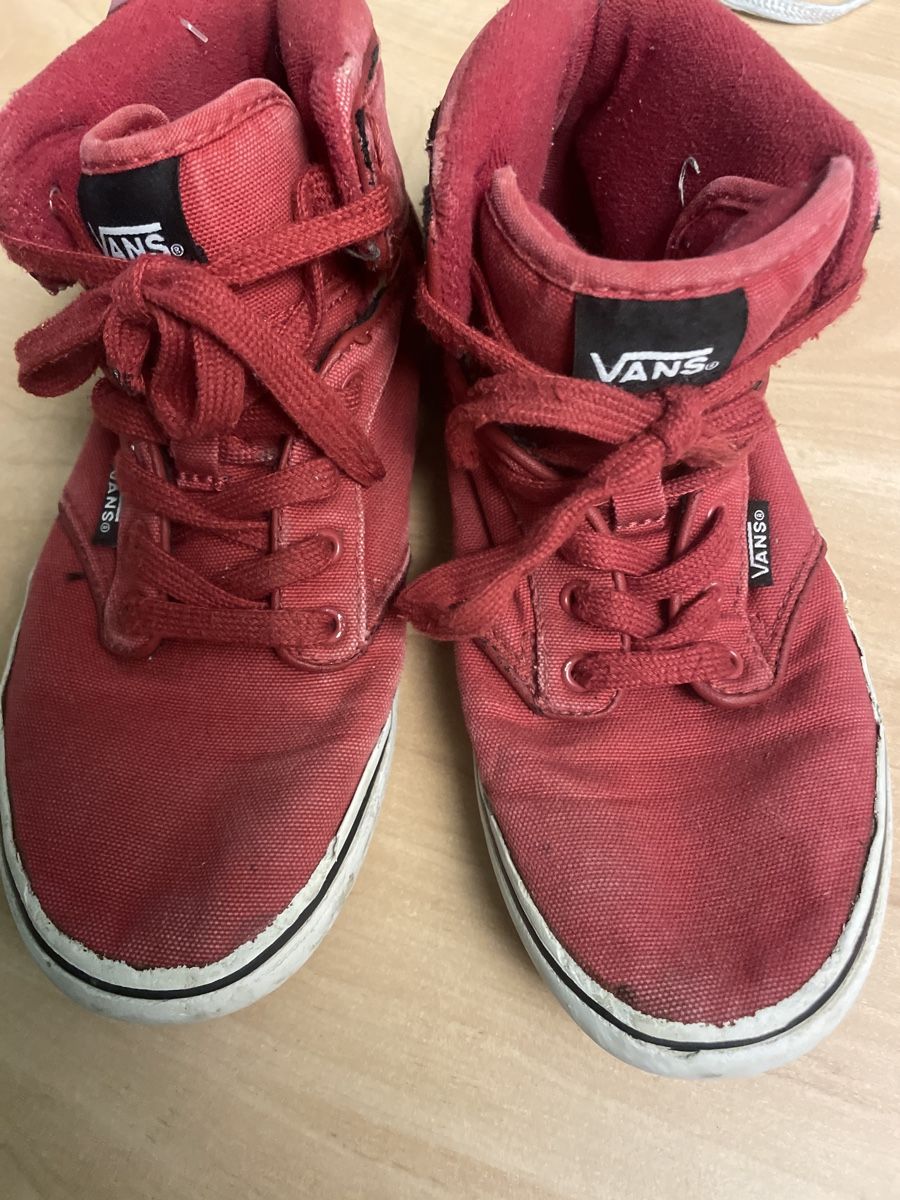 Vans Herrenschuhe: Rote Vans Schuhe Gr.36 High Top Turnschuhe Sneaker – Gebraucht aus Obergerlafingen von cabo4 1