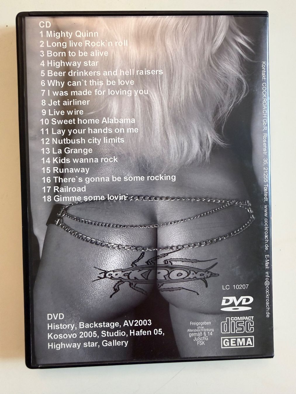 Tutti i DVDs: COCKROACH AFTER SHOW MIT DVD UND CD – Usato da Münsingen venduto da Ganjam 2