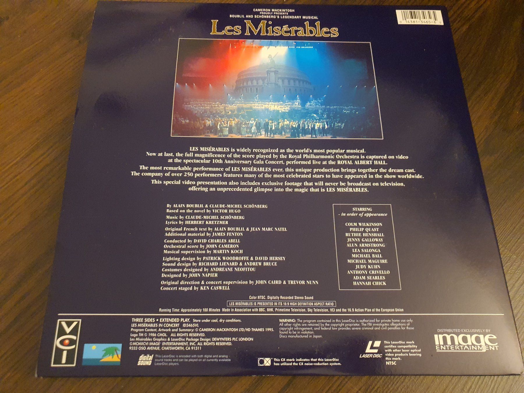 Tutti i DVDs: Laserdisc les miserables 1995 royal alb. – Usato da Baden venduto da swiss-alps