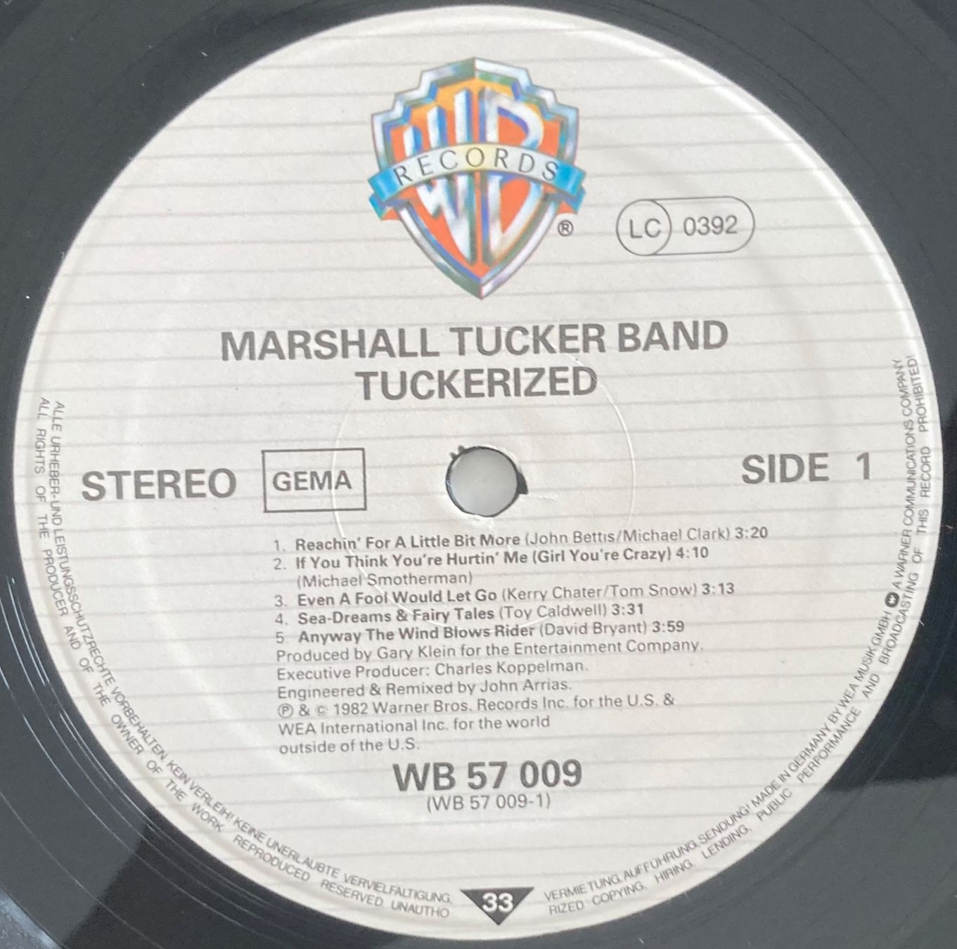 Dischi in vinile: THE MARSHALL TUCKER BAND - TUCKERIZED – Usato da Poliez-Pittet venduto da Newtown-Records 2