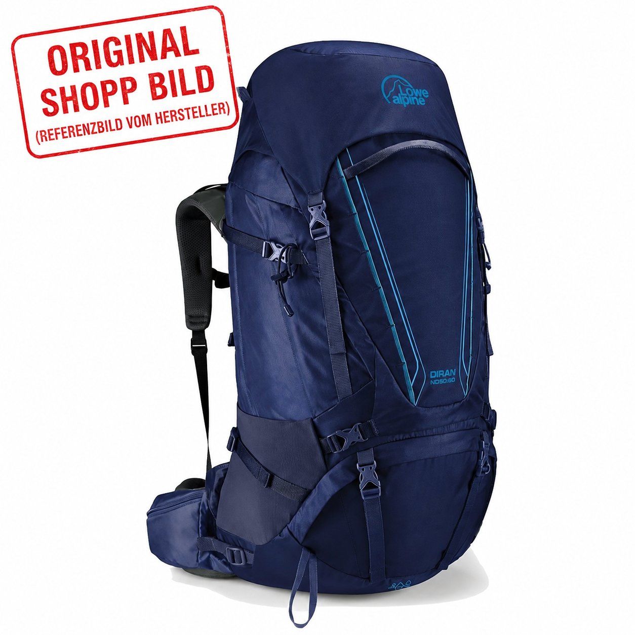Lowe Alpine Zaini: Lowe Alpine Diran ND 50:60 Rucksack 50+10L Damen – Usato da Diepflingen venduto da LUCARDIM
