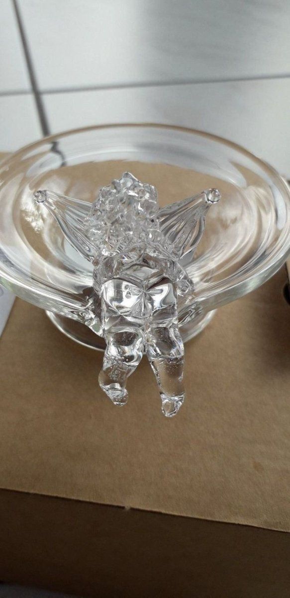 Portacandele: Burri Glas Kerzenhalter mit Engel – Nuovo e nell'imballaggio originale da Winistorf venduto da acreativ4 1