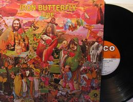 IRON BUTTERFLY "Live" FRENCH FIRST PRESS 1970 LP IN VG