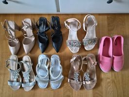 Schuhpaket Damenschuhe Sandalen Pumps Grösse 39  /  7 Paar