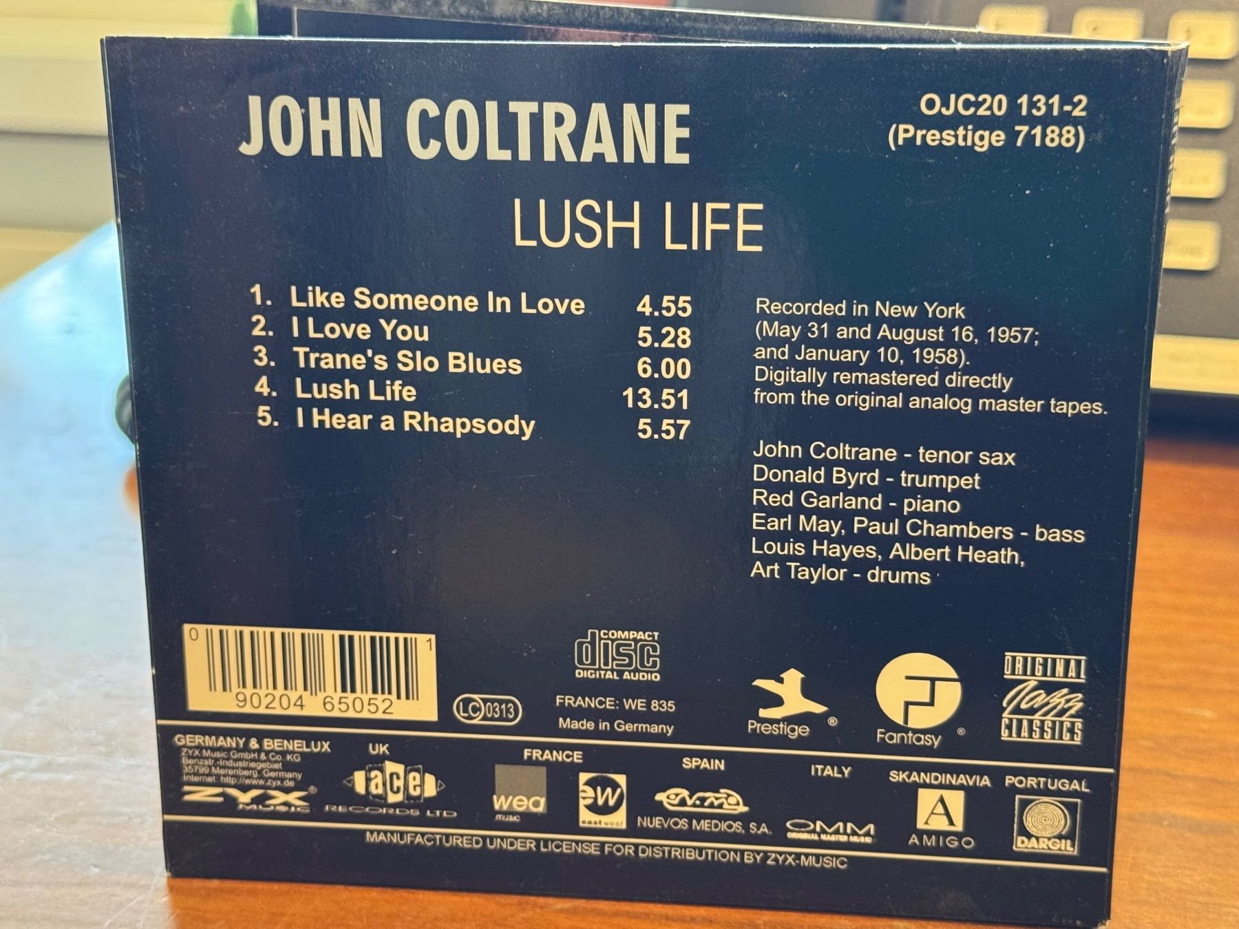 CD: John Coltrane - Lush Life - KA01A – Usato da Küsnacht ZH venduto da JazzRecords 1