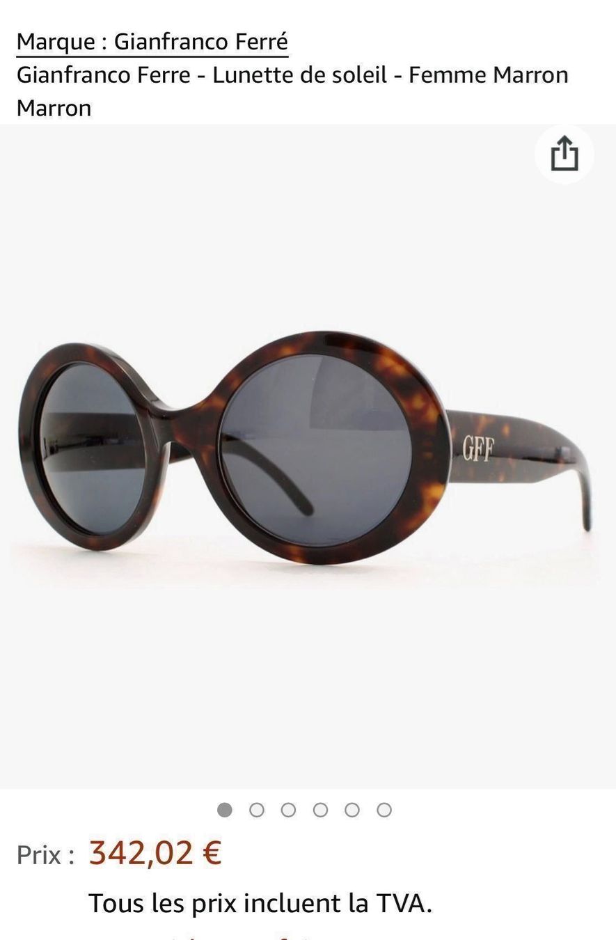Gianfranco Ferre Occhiali & Lenti: Lunette de soleil GIANFRANCO Ferré NEU – Nuovo (secondo la descrizione) da Porrentruy venduto da SYANKA 6