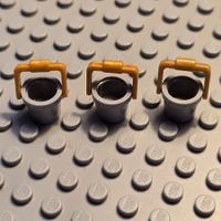 Lego 3x Utensil Eimer mit Griff (95343+95344)