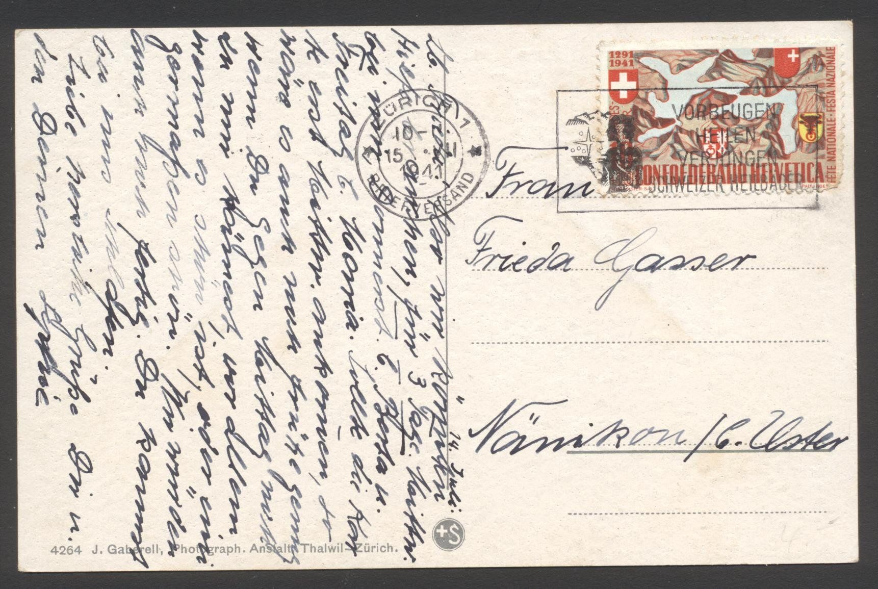 Cartoline postali: PK Rapperswil - Das Schloss – Usato da Siebnen venduto da Fstaehli 1