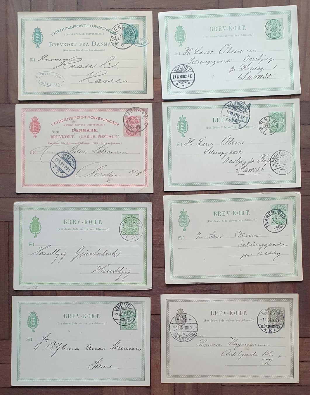 Alle Briefmarken: Lot ältere Ganzsache Dänemark – Gebraucht aus Kreuzlingen von Rschweiz1 3
