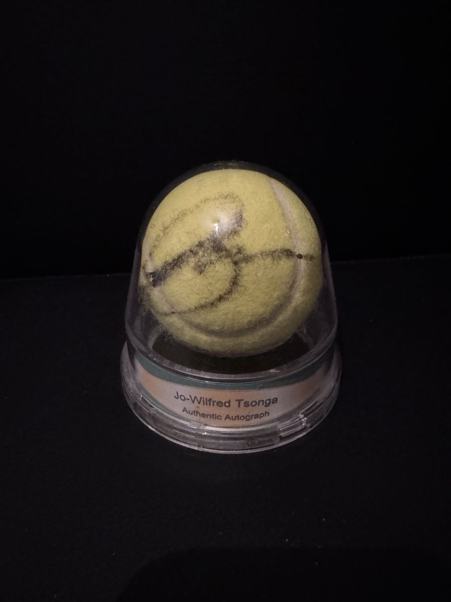 Autografi: Jo-Wilfried Tsonga Autographed Tennis Ball – Nuovo e nell'imballaggio originale da Mendrisio venduto da KingElvis85 1