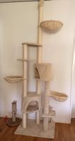Kratzbaum beige 5 Etagen mit Hängematten und Aussichtsplattf