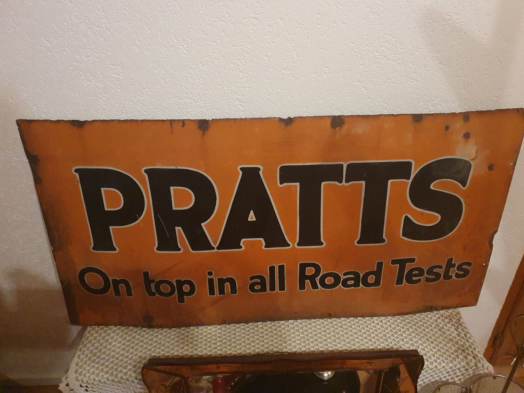 Esso Insegne: PRATTS Emaille Schild (jetzt ESSO) – Usato da Grandval venduto da ChezJerome