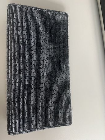 Schwarz- dunkelblau Silber- Handtasche- Crossbody-