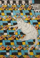 Dieter Hall (1955 in Zürich) Katze aus Maroko