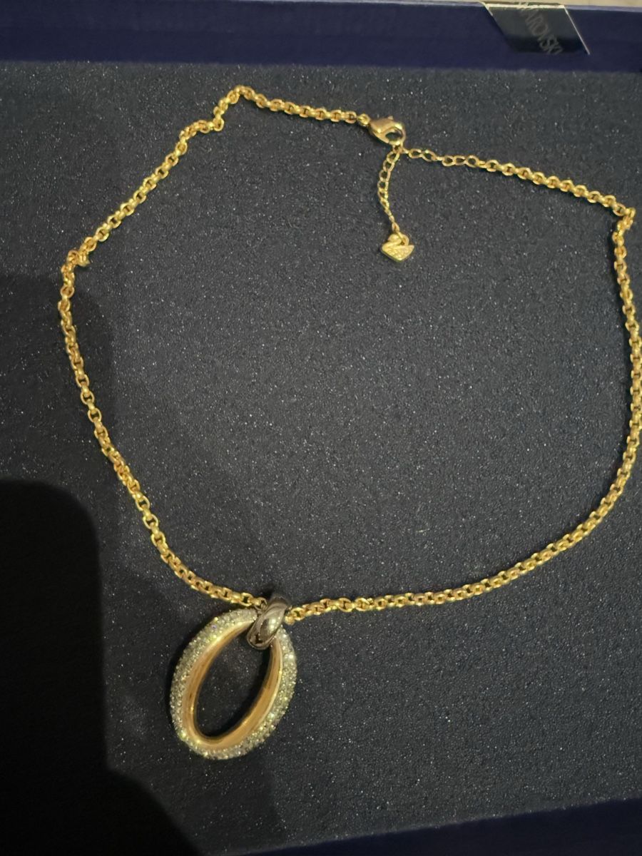 Ketten: Collier Swarovski, or et argent, avec cristaux – Neu (gemäss Beschreibung) aus Studen BE von kim_d27q
