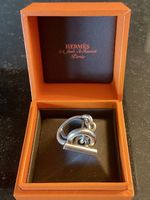 Bague Hermès Croisette GM en argent 925  T.51 (Avec boîte)